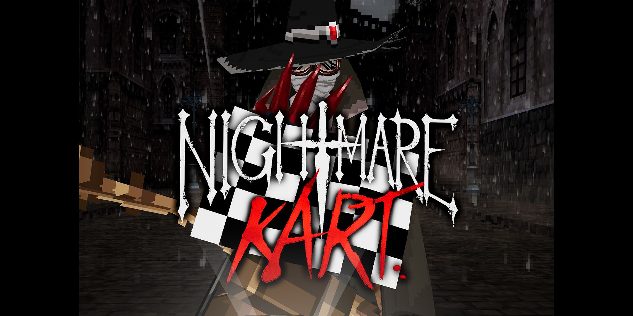 nightmare kart rede with logo