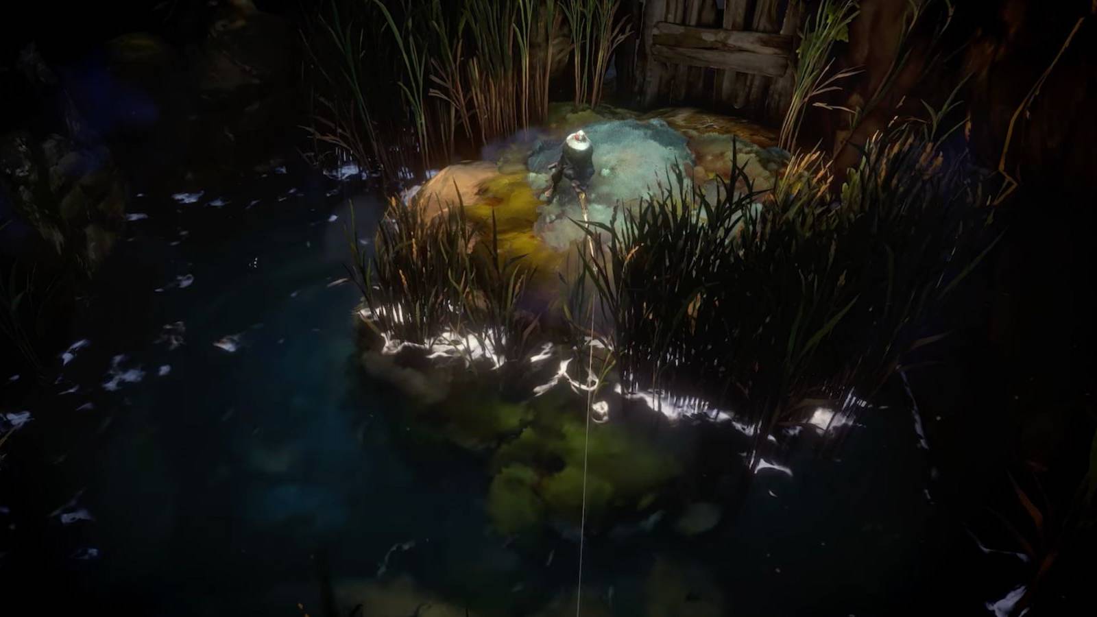 A player fishing in no rest for the wicked