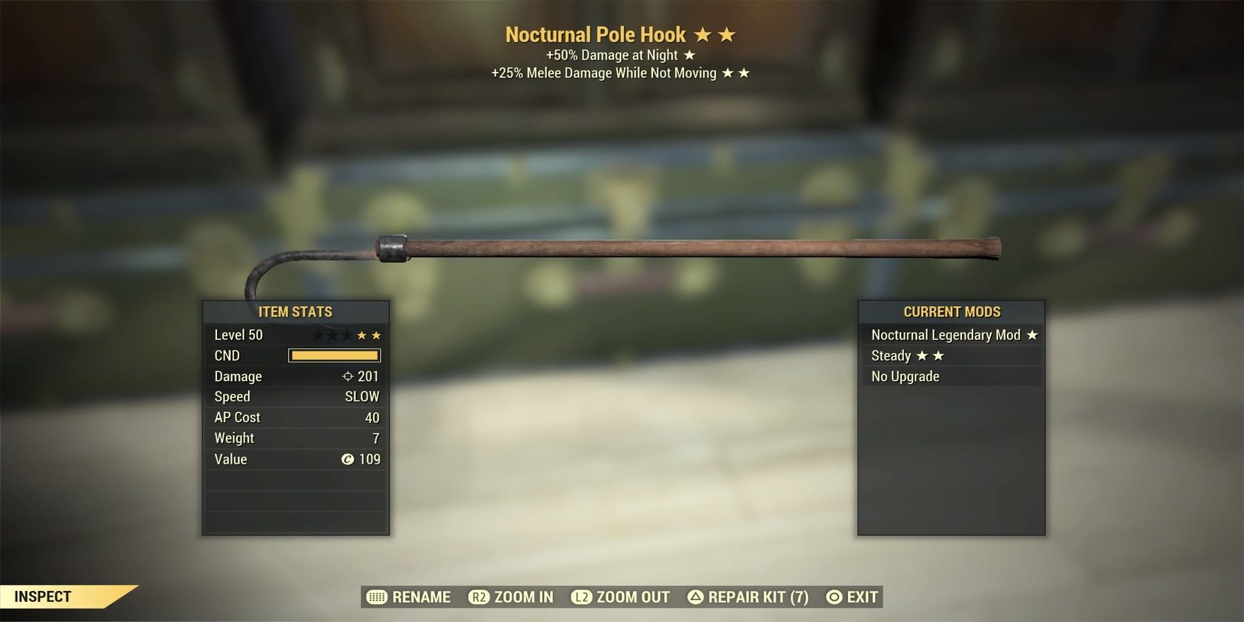 Nocturnal Pole Hook in Fallout 76
