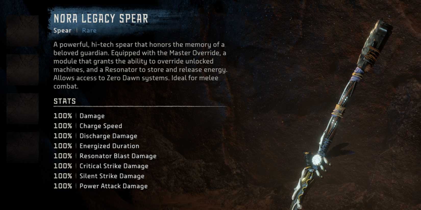 Nora Legacy Spear Horizon Forbidden West