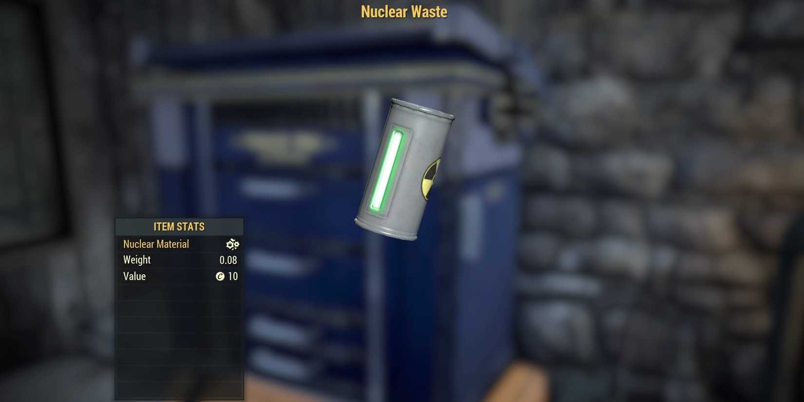 Nuclear Waste in Fallout 76