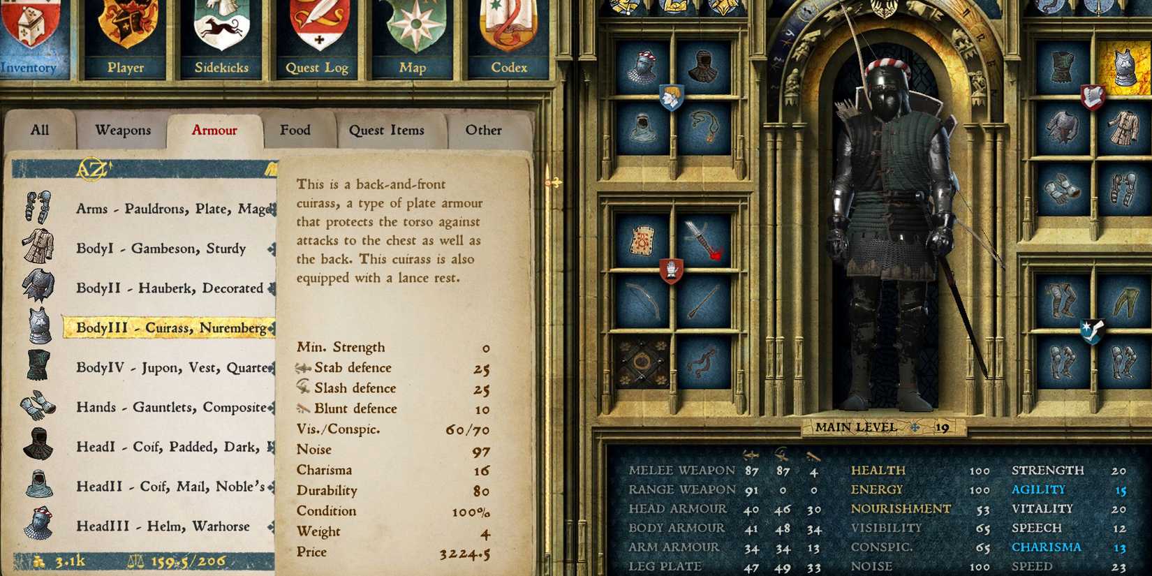 Nuremburgian armor in Kingdom Come: Deliverance Henry