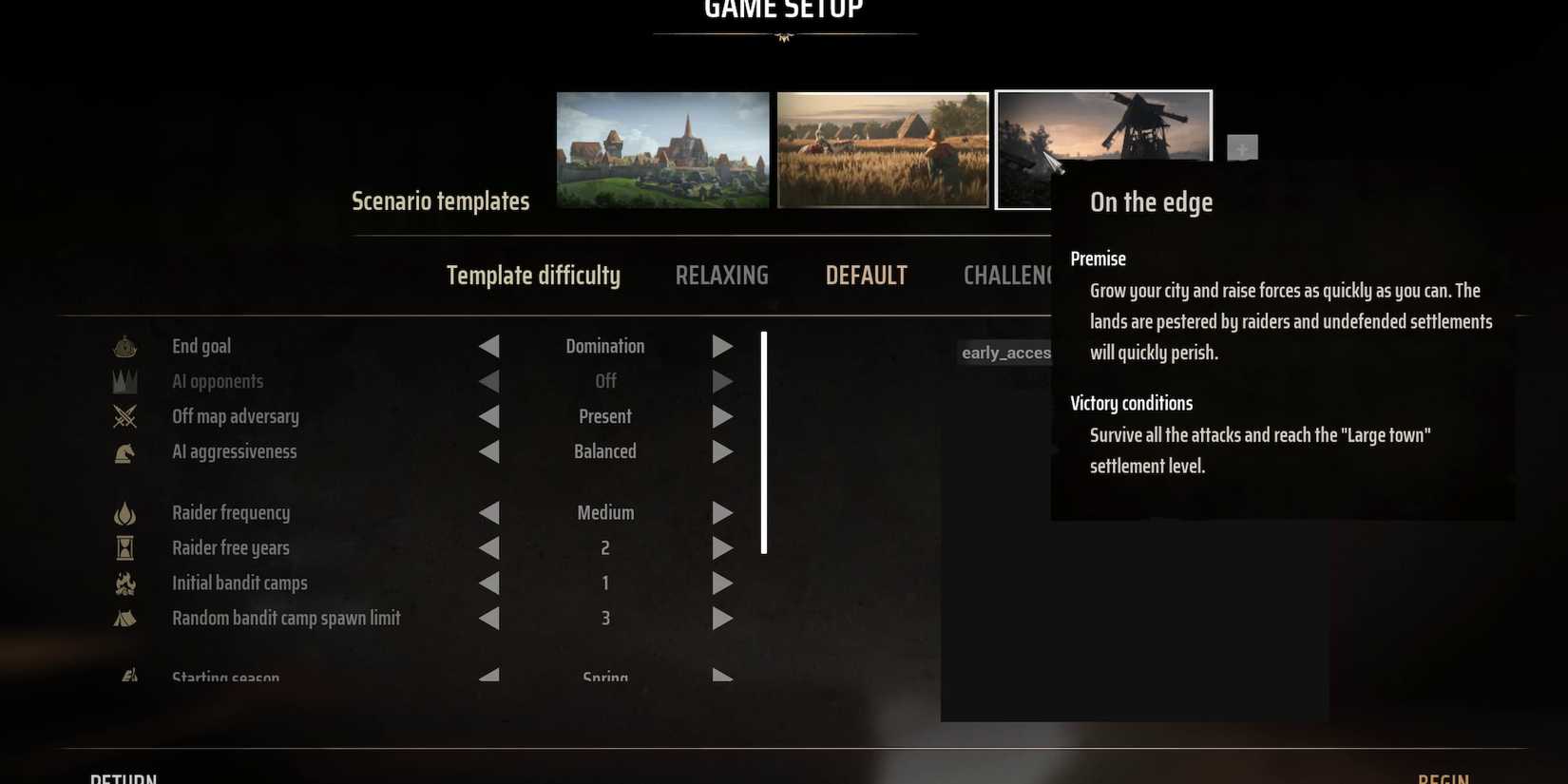 on the edge scenario manor lords