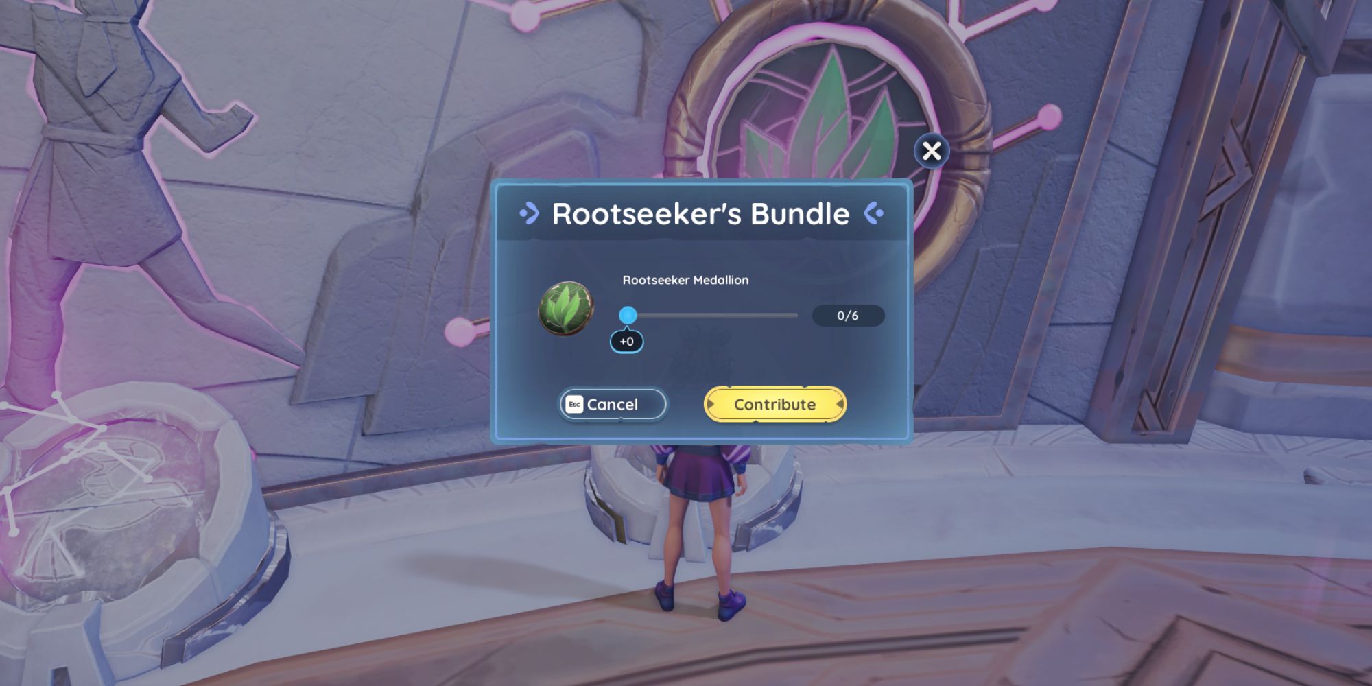 The Rootseeker's Bundle inside the Night Sky Temple