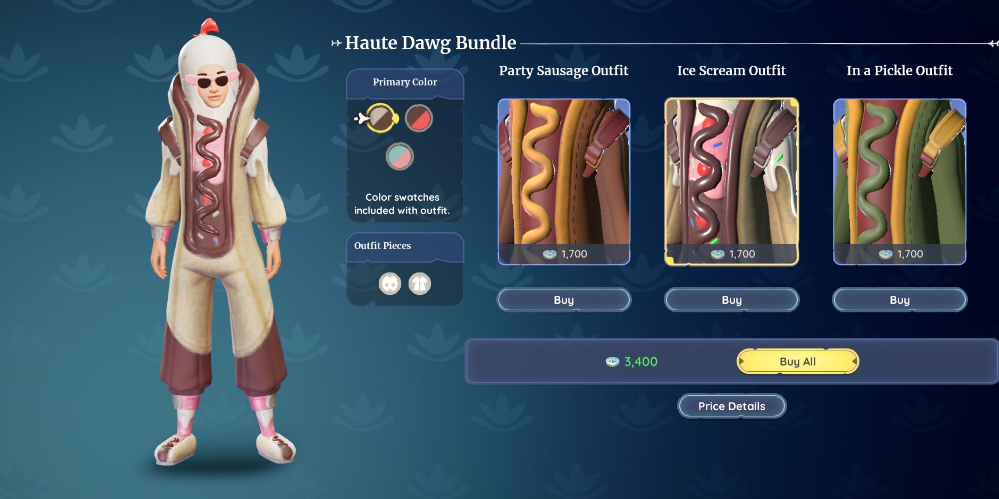 The Ice Scream Outfit from the Haute Dawg Bundle