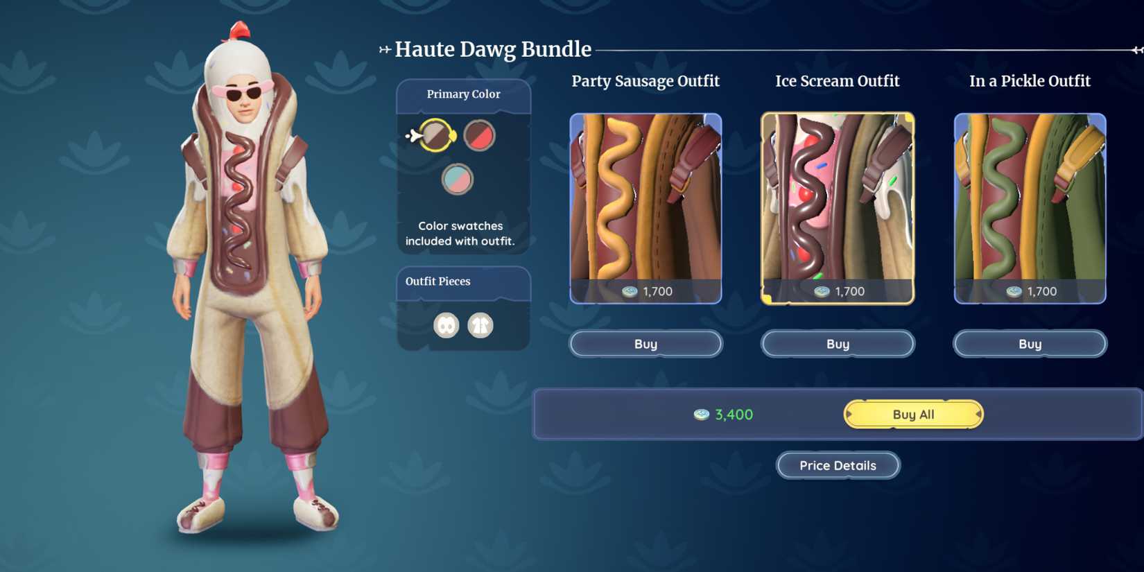 The Ice Scream Outfit from the Haute Dawg Bundle