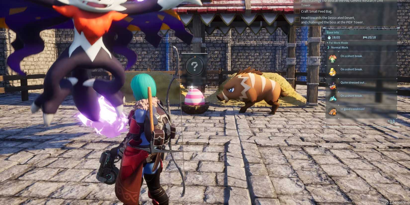 Palworld  - Rushoar and Tombat breeding