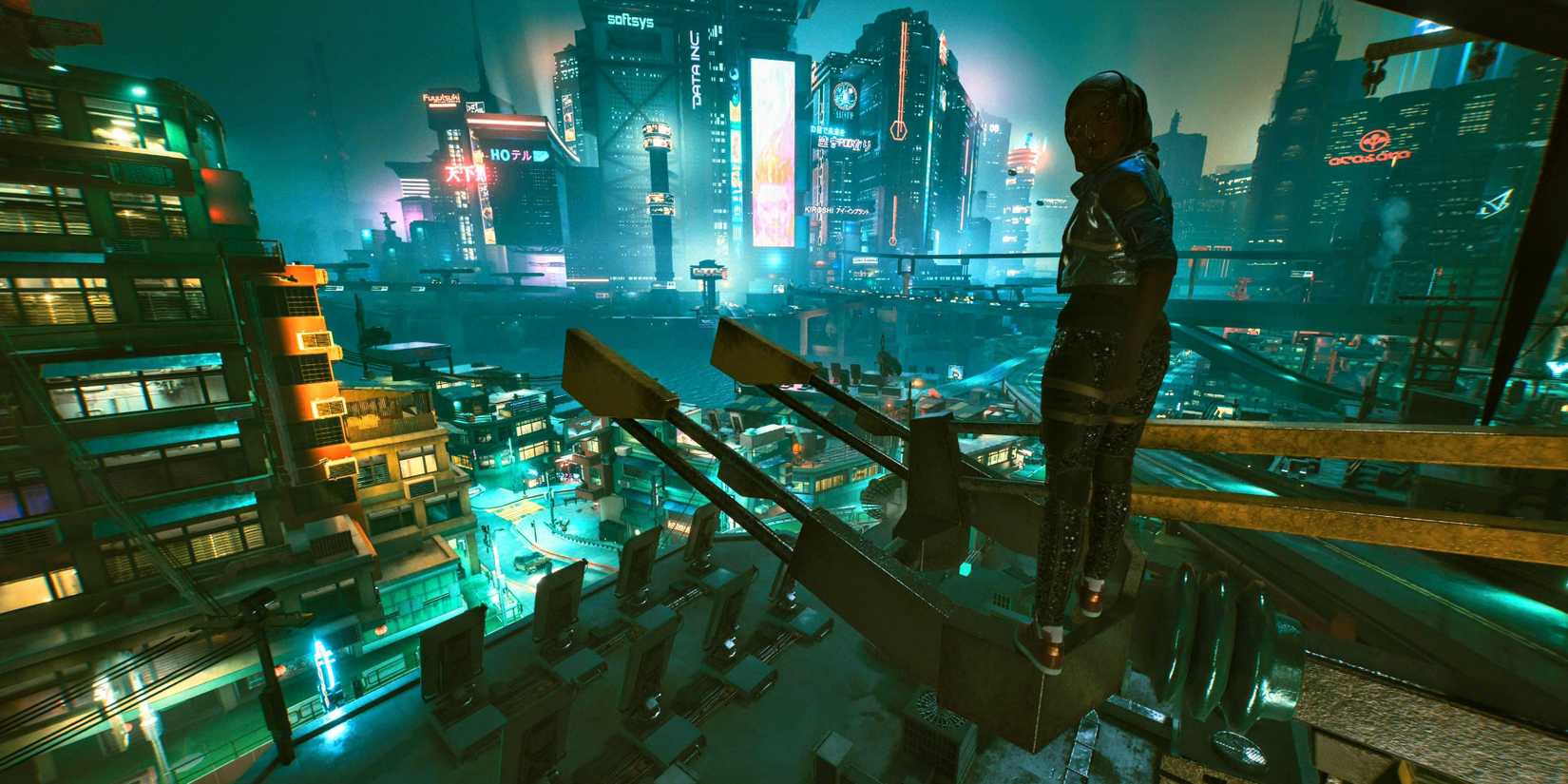 Parkour in Cyberpunk 2077