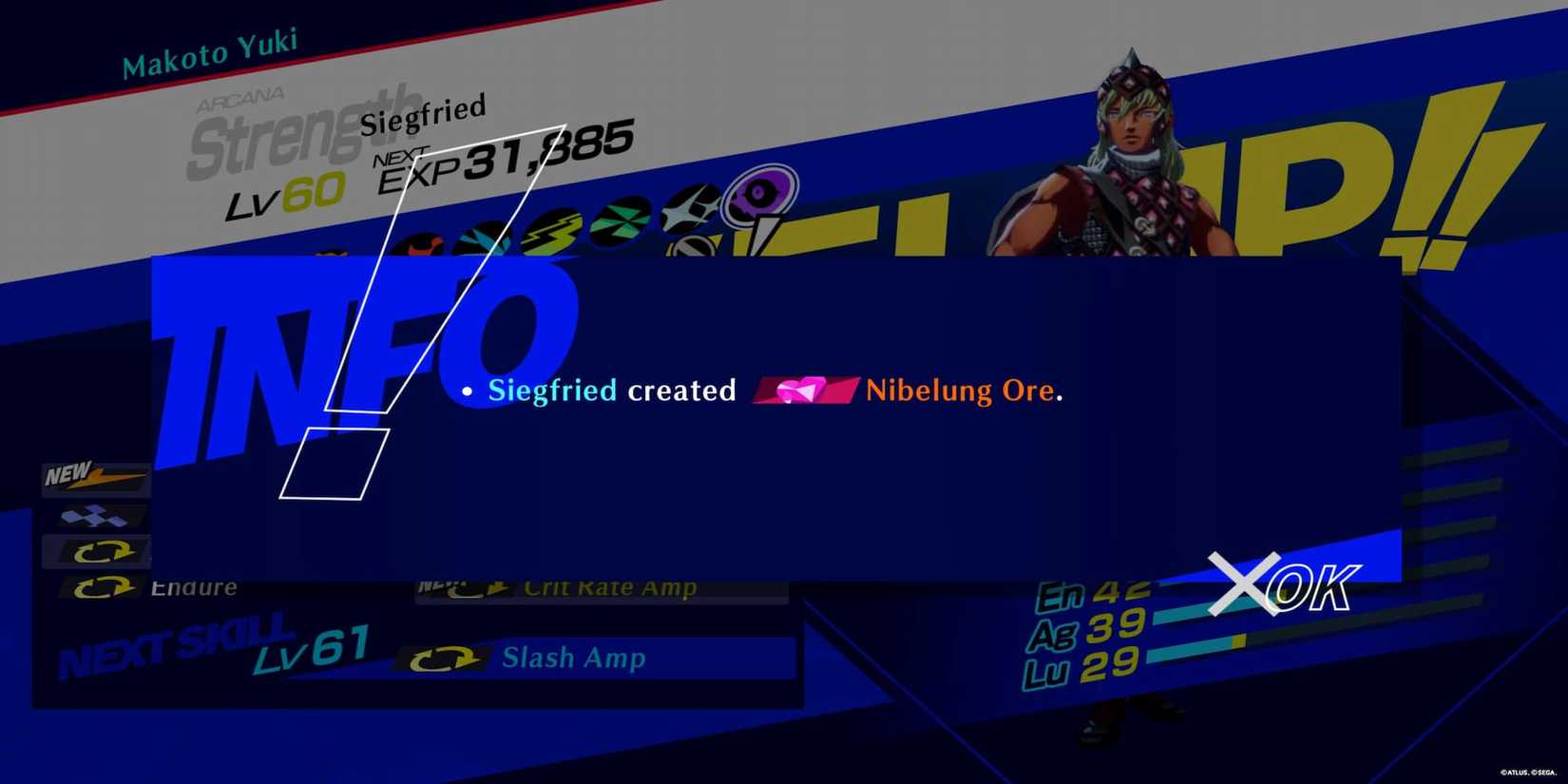 The Player Getting A Heart Item From Siegfried