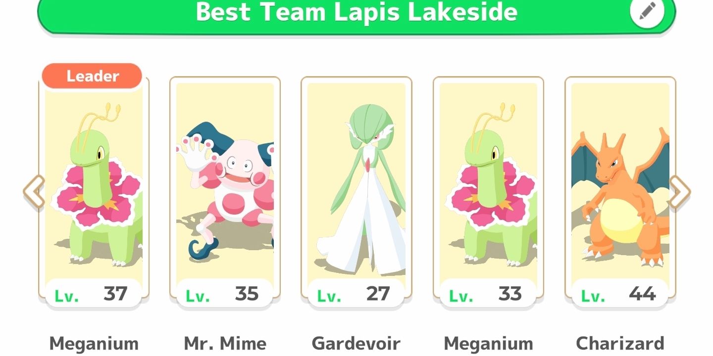 Best Team for Lapis Lakeside in Pokemon Sleep