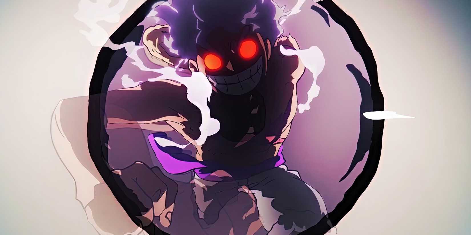 Luffy using Gear 5th against Rob Lucci