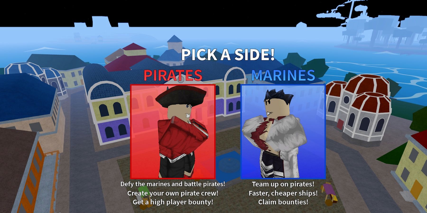 Roblox: почему в Blox Fruits следует выбирать пиратов, а не морских пехотинцев