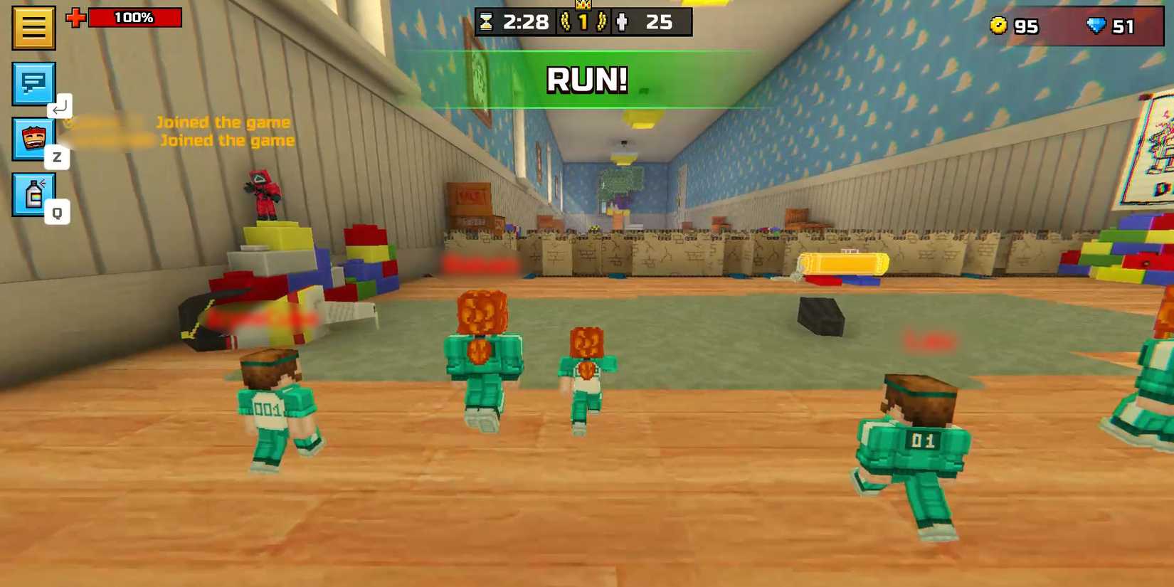 Image of some players in Red Light in Pixel Gun 3D