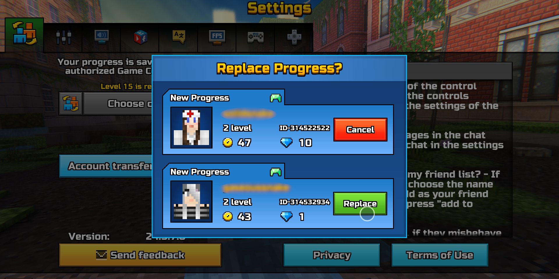 Pixel Gun 3D: How to Transfer Account