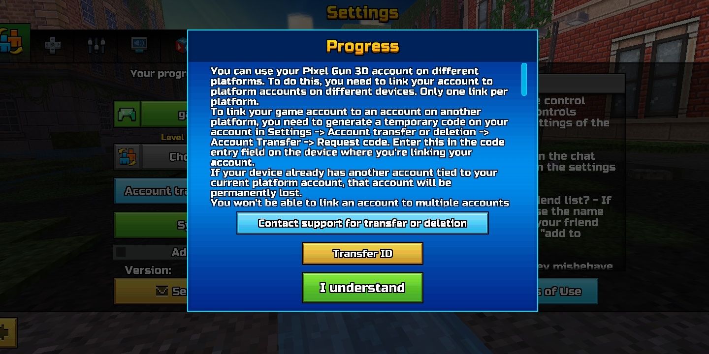 Pixel Gun 3D: How to Transfer Account