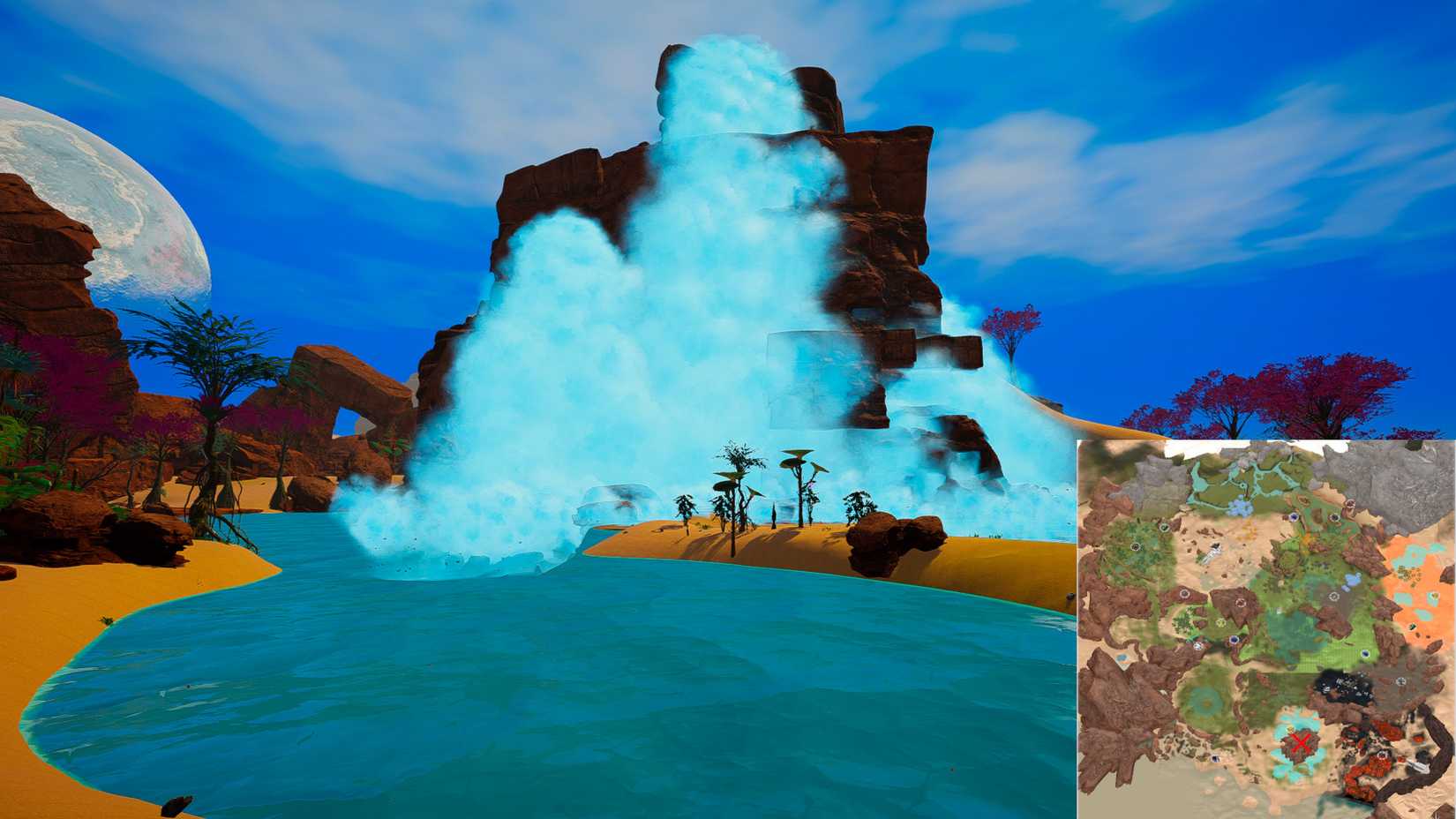 Planet Crafter Map Waterfall