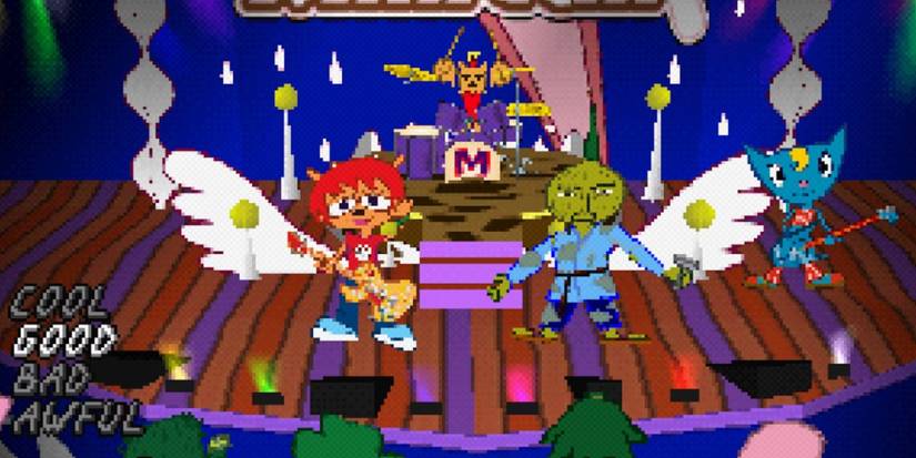 Playing a song in Um Jammer Lammy