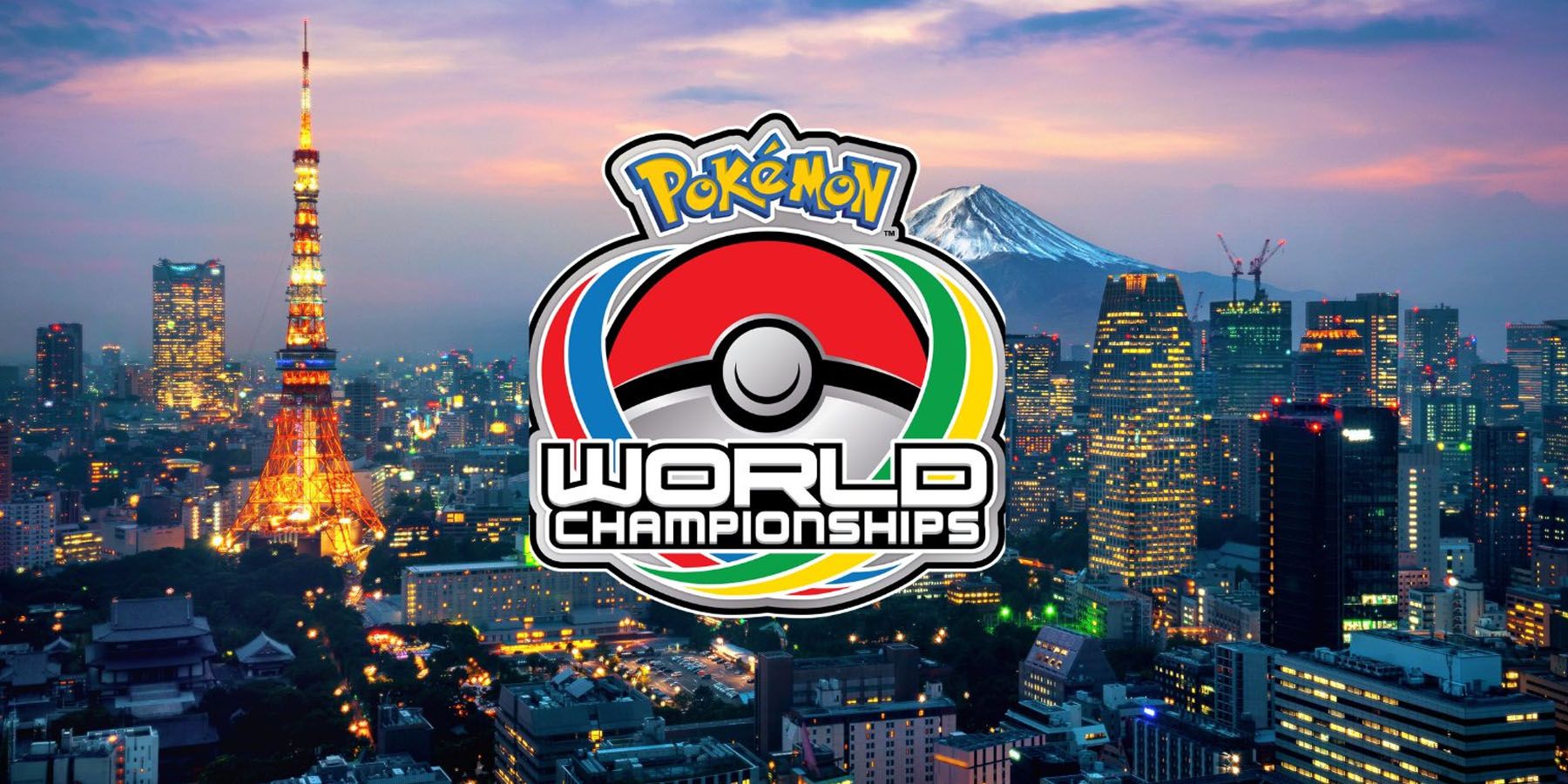 An image of the Pokemon World Championships logo set against a city at night.