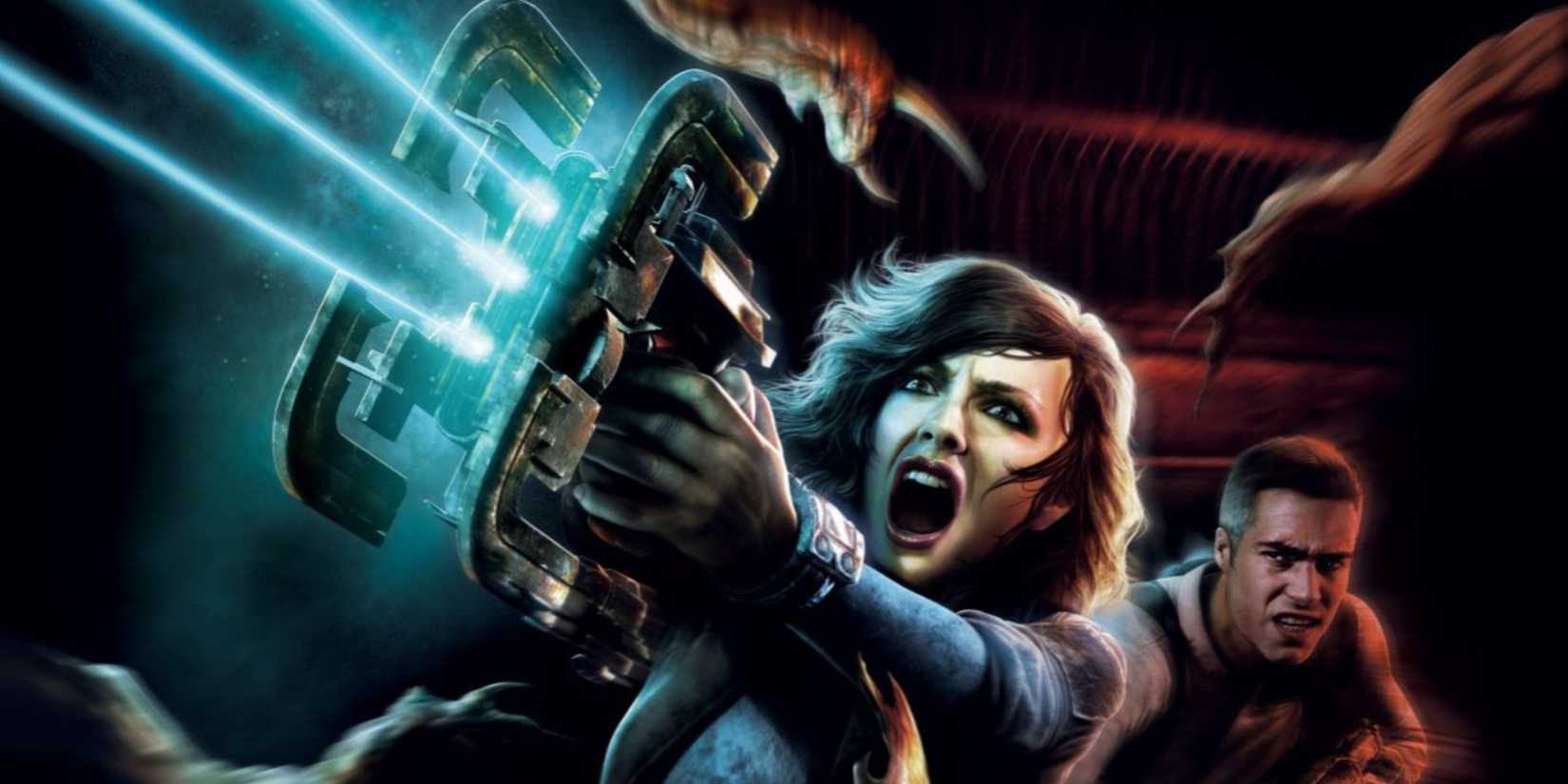 Promo art featuring characters in Dead Space Extraction