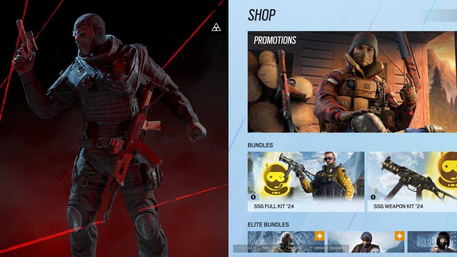rainbow six siege deimos and in-game shop