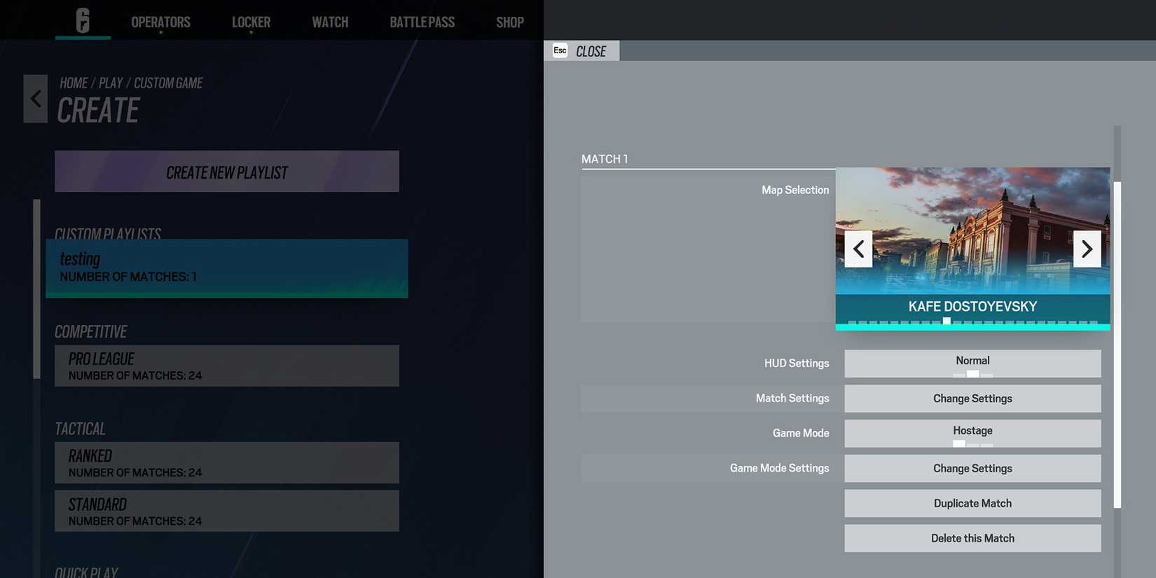 rainbow six siege custom lobby
