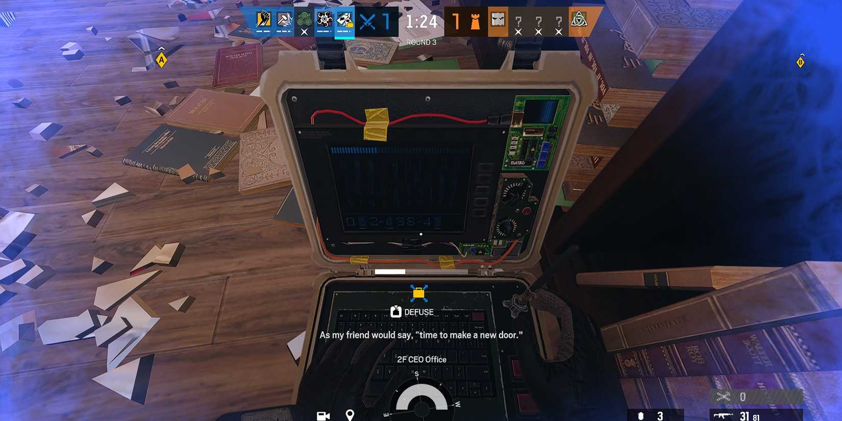 rainbow six siege planting defuser