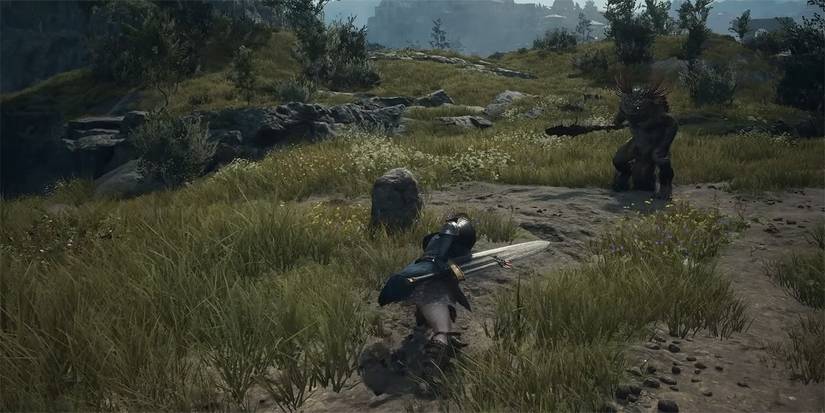 The Arisen using Ravening Lunge in Dragon's Dogma 2