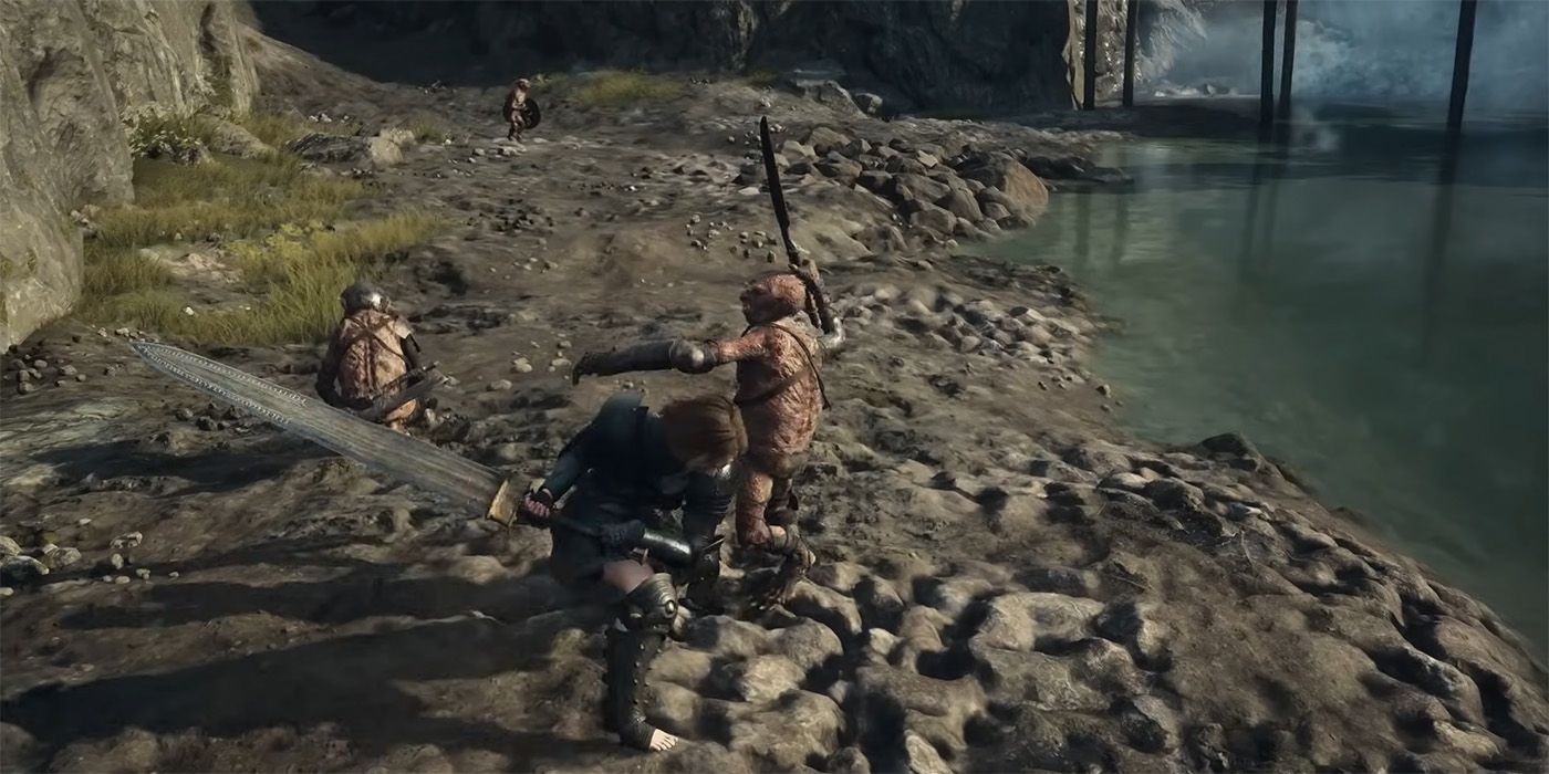 The Arisen using Razing Sweep in Dragon's Dogma 2