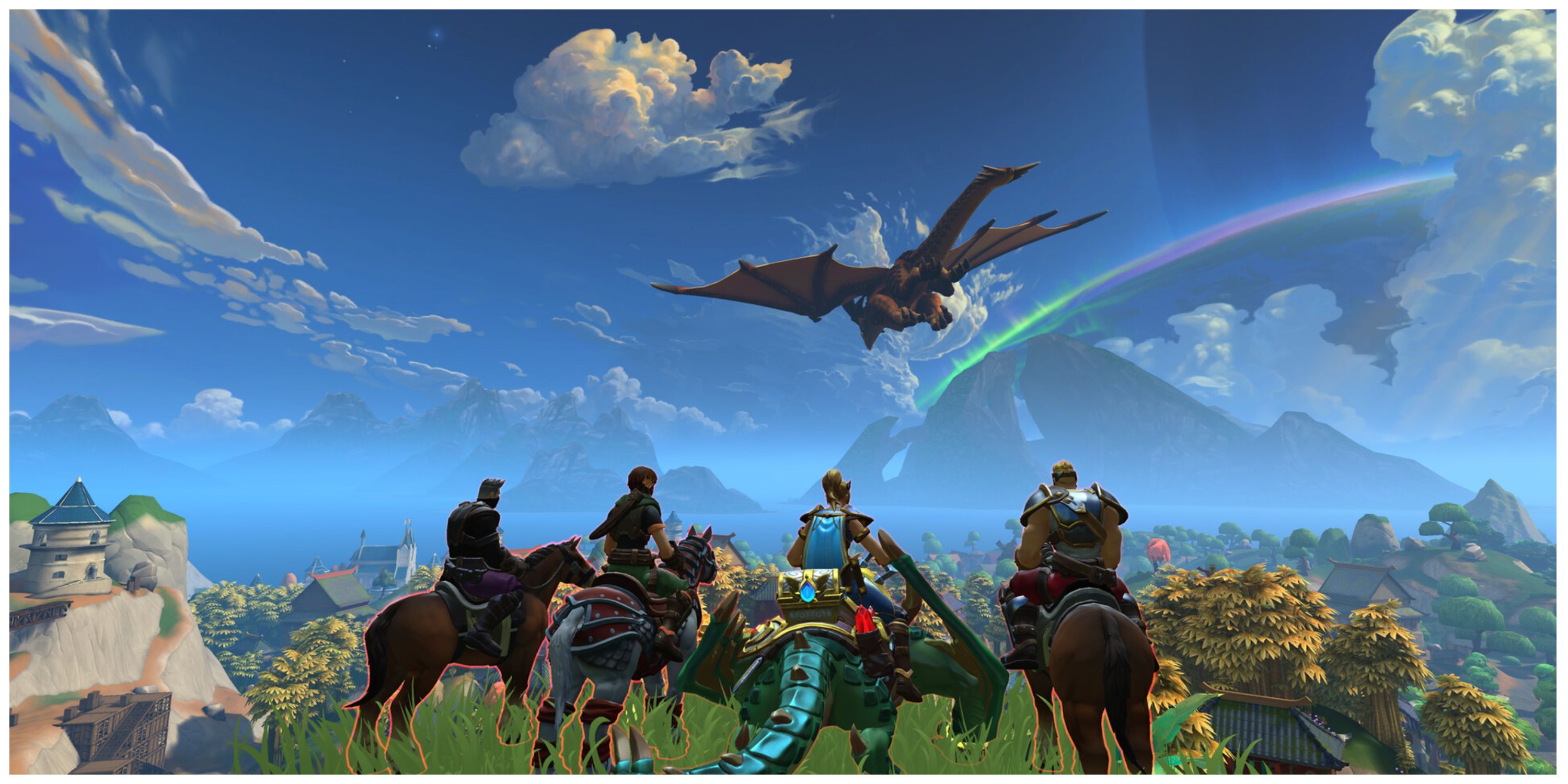 realm royale characters looking at sky