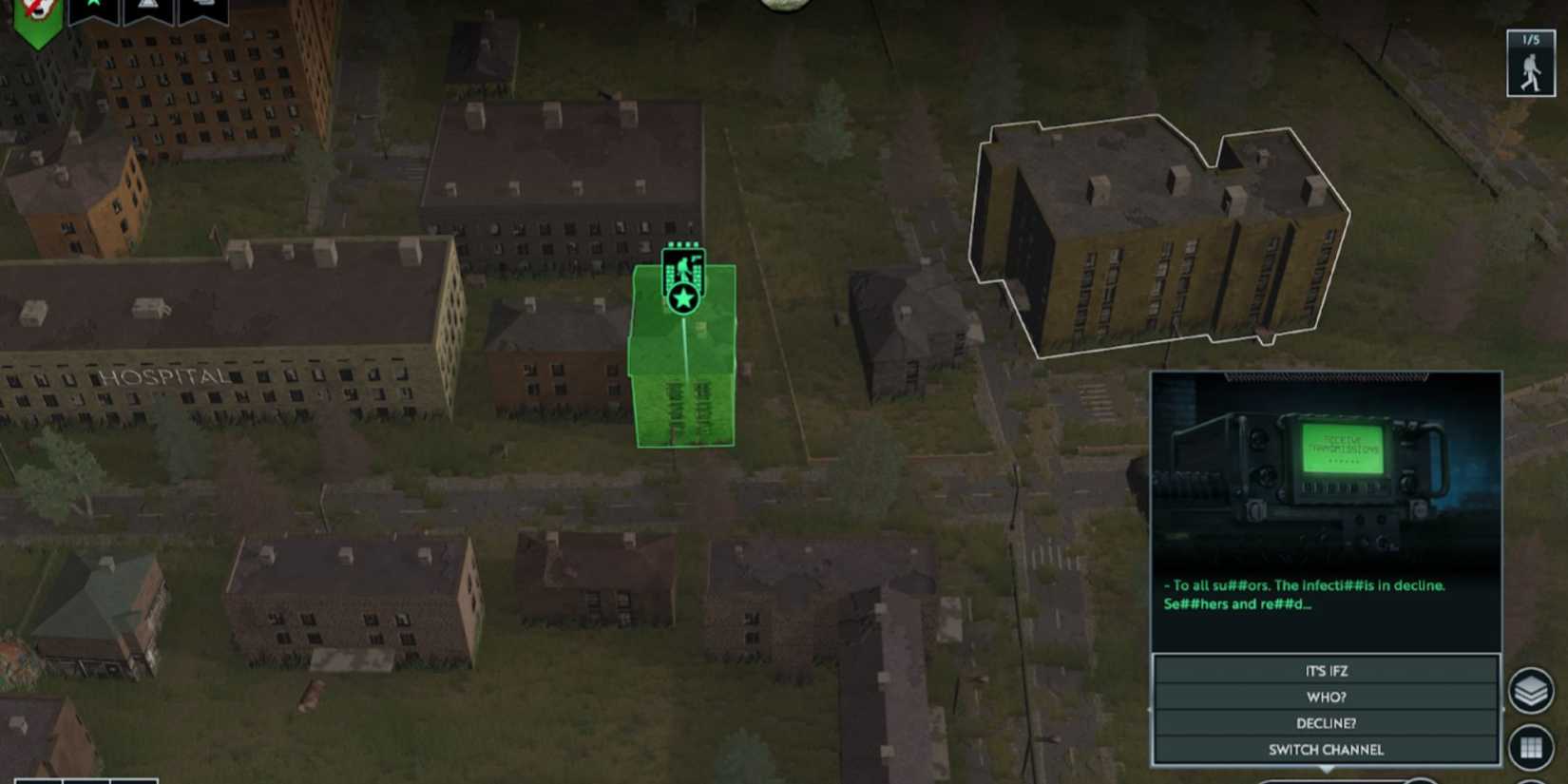 Infection Free Zone building