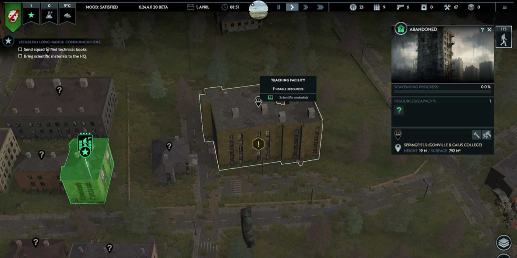 Infection Free Zone building