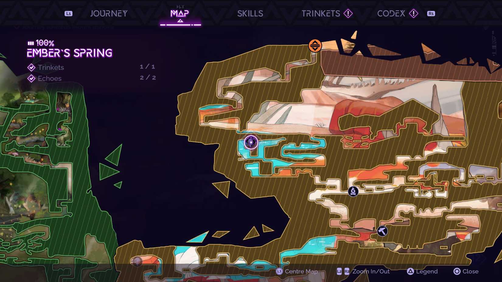 Restless Wounds Map in Tales of Kenzera