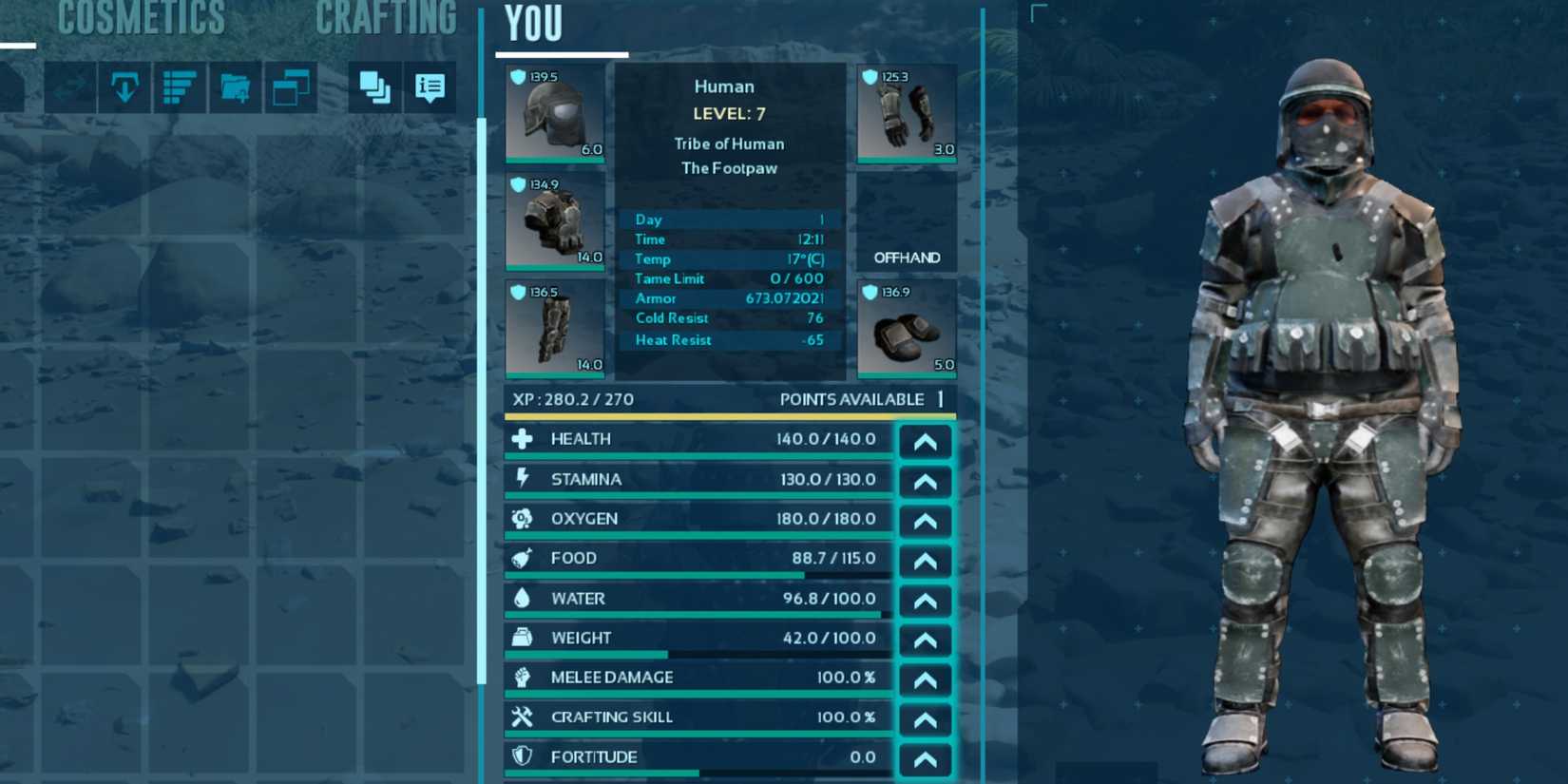Ark Riot Wepon Armor With The Highest Heat Resistance In Ark: Survival Ascended