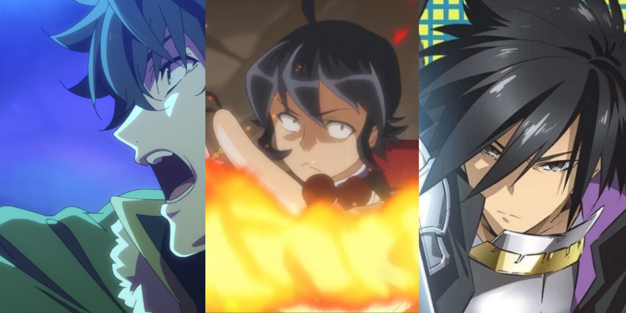 Naofumi, Kuzunoha, and Seiya, protagonists from Isekai anime who went too far in order to survive or save others