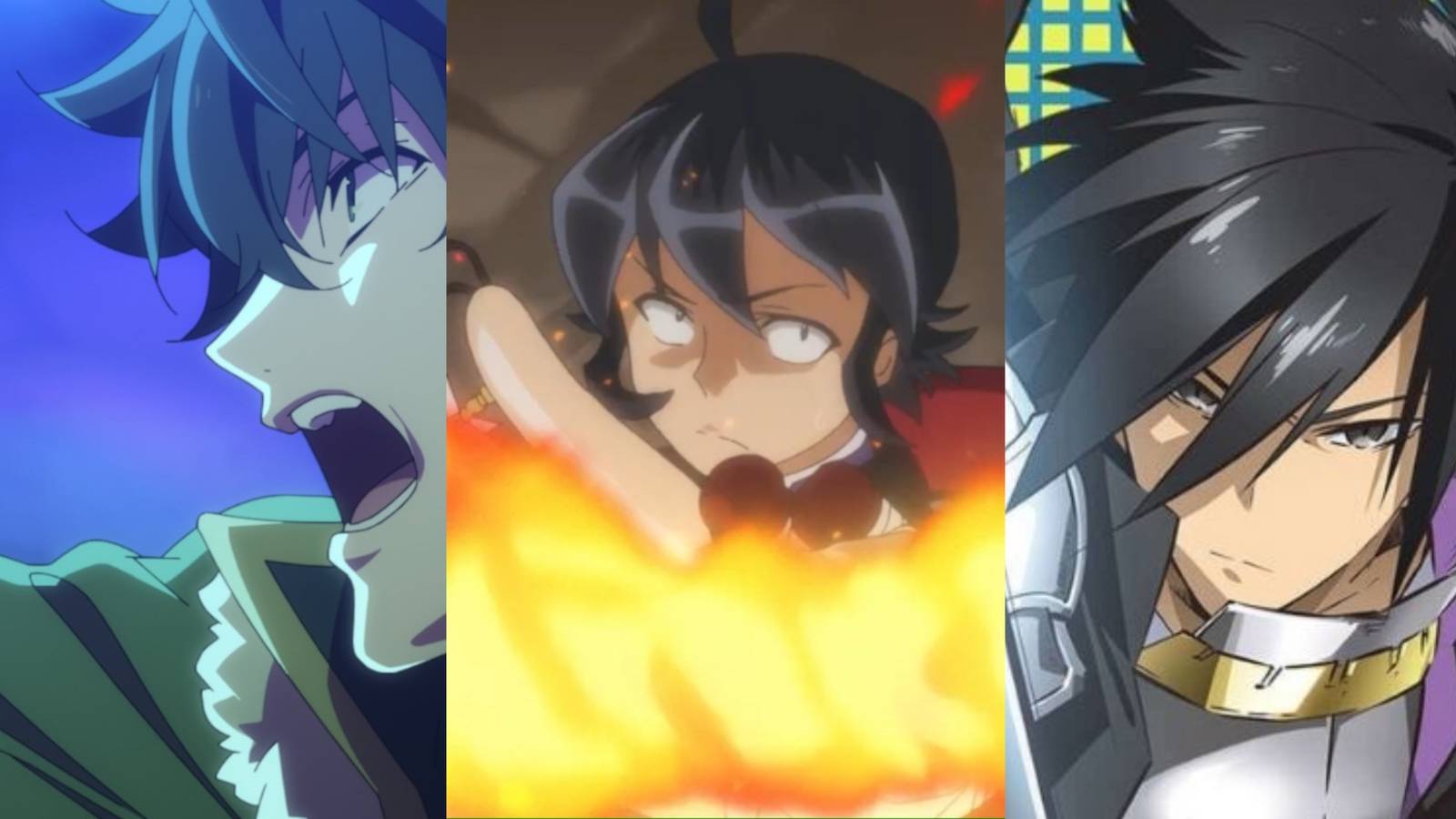 Naofumi, Kuzunoha, and Seiya, protagonists from Isekai anime who went too far in order to survive or save others