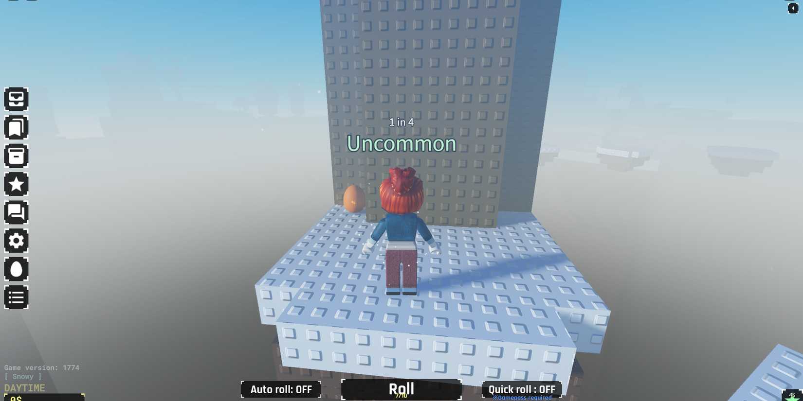 Image of an egg hidden behind a large tree in Sol's RNG Roblox
