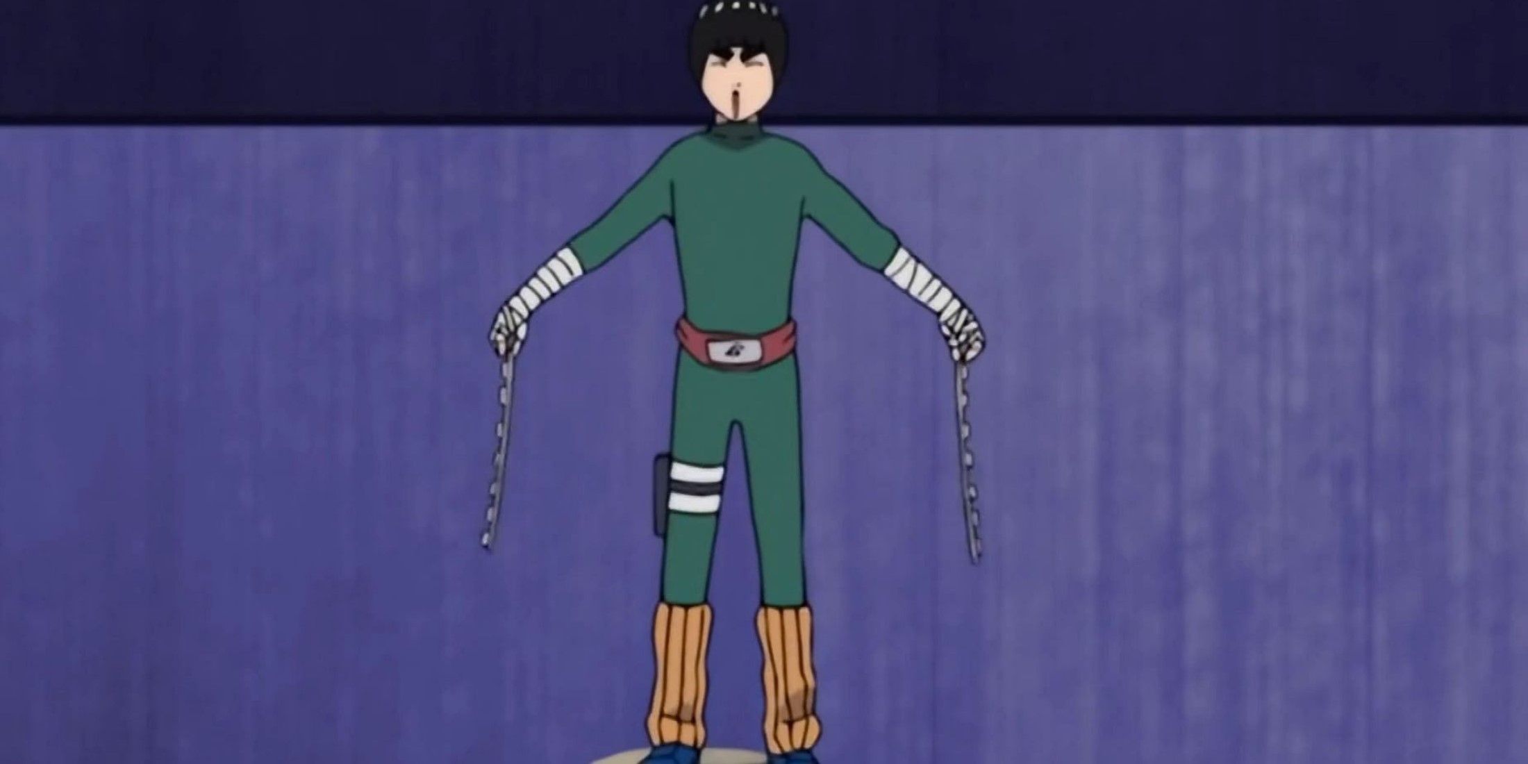 Rock Lee Takes Off His Weights Vs Gaara Naruto