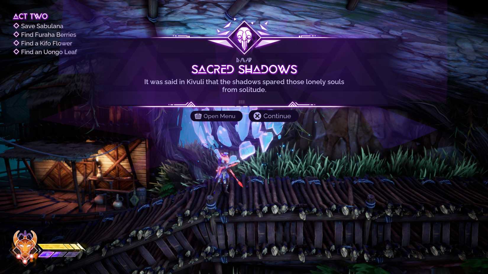 Sacred Shadows Echo in Tales of Kenzera