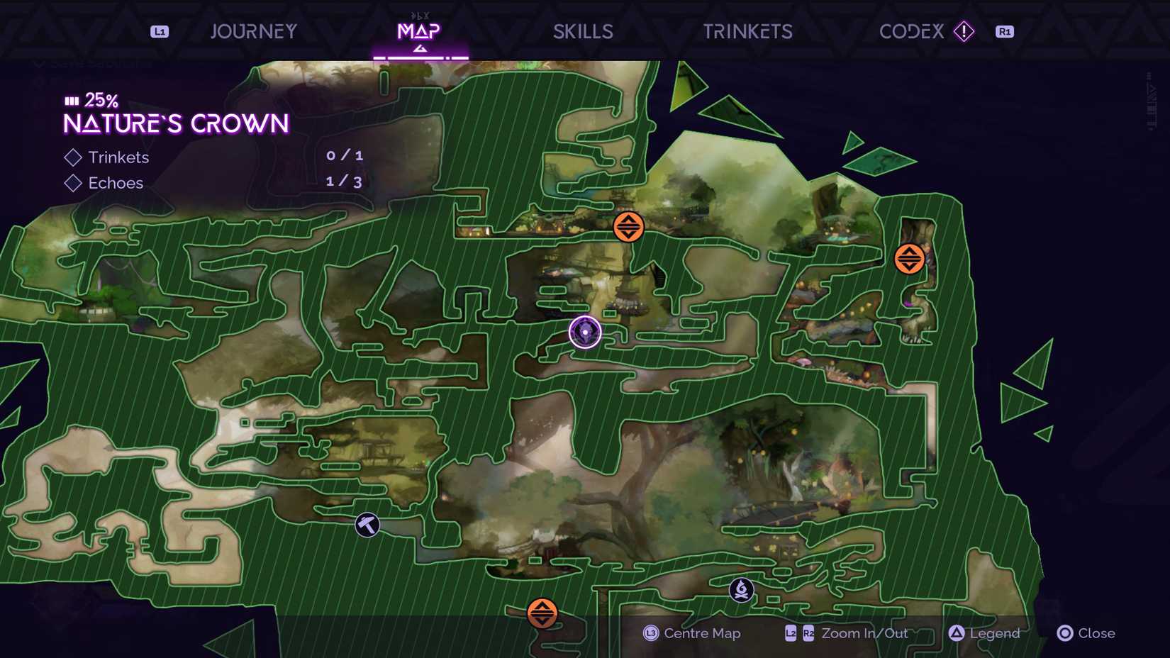 Sacred Shadows Map in Tales of Kenzera