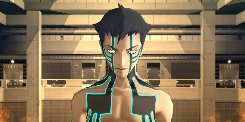 Protagonist staring at the screen 