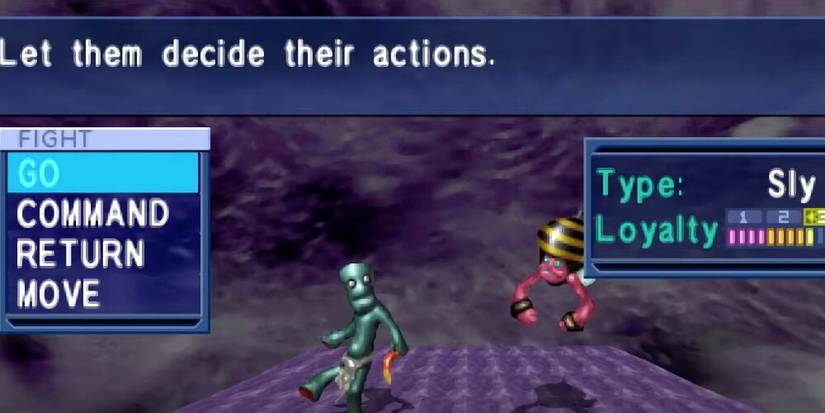 Two enemies in Devil Summoner: Soul Hackers