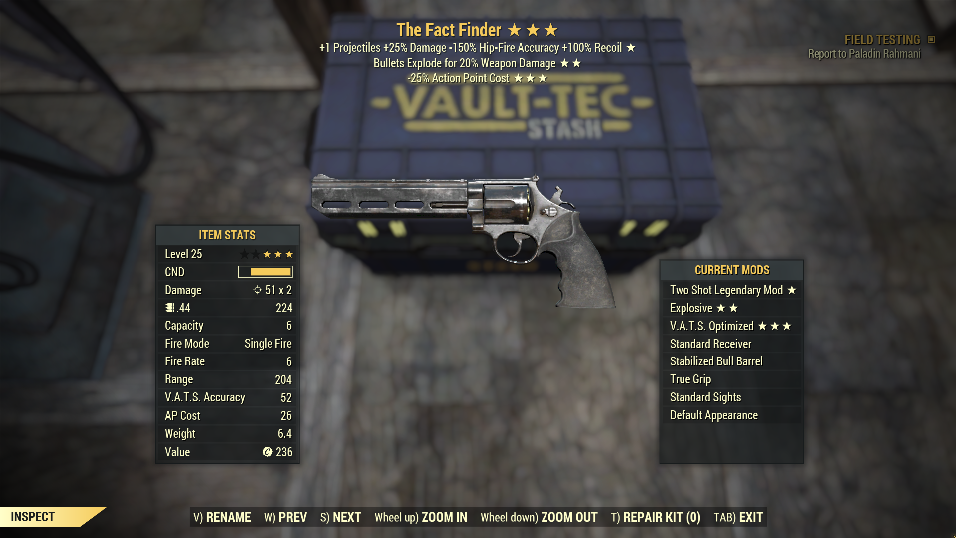 The Fact Finder in Fallout 76