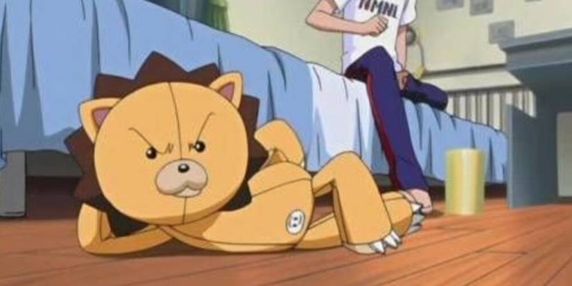 Ken performing a stylish pose on Ichigo's room floor 