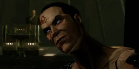 Loki with a devious grin on his face 