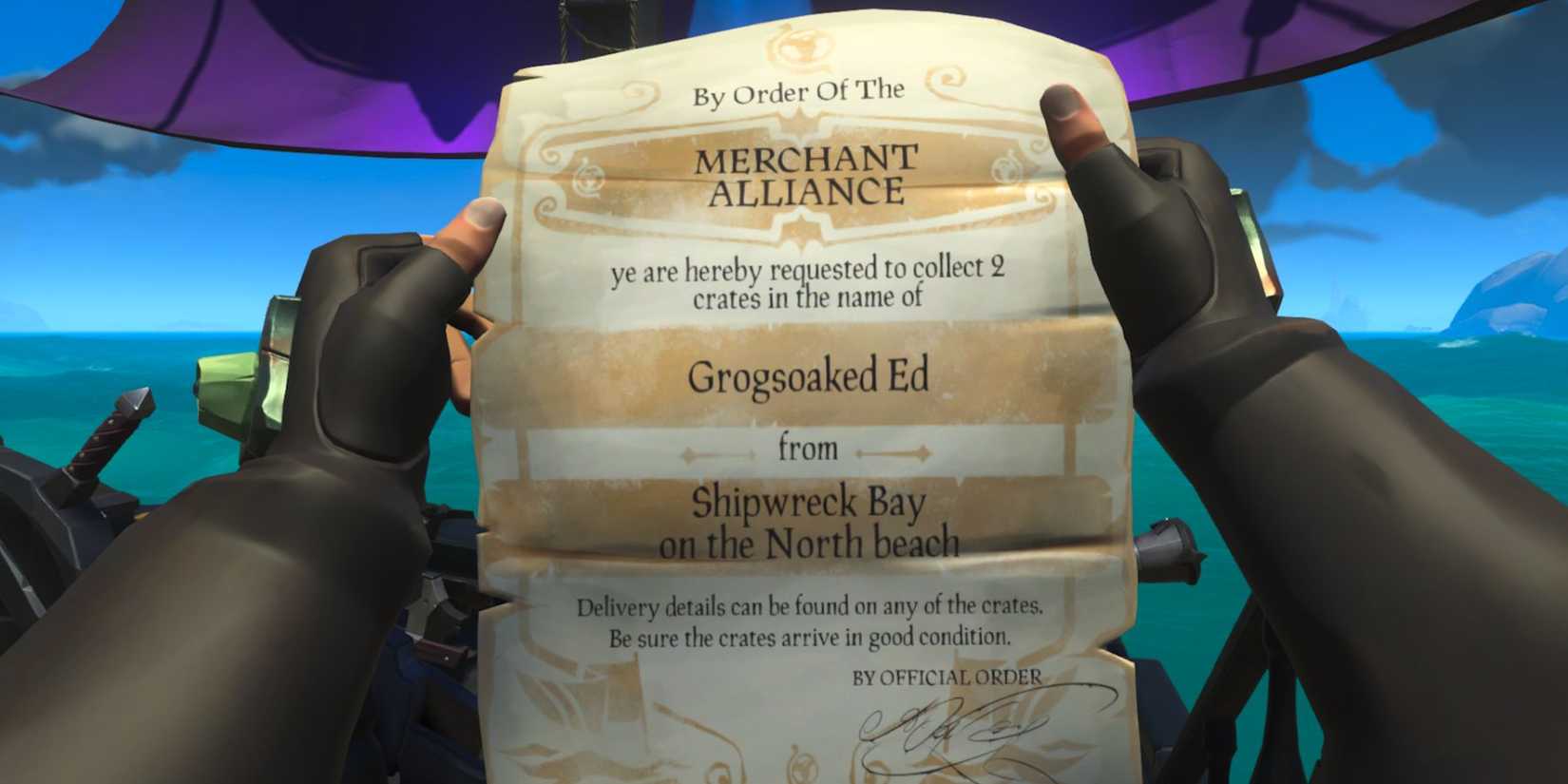 sea of thieves merchant alliance cargo run voyage