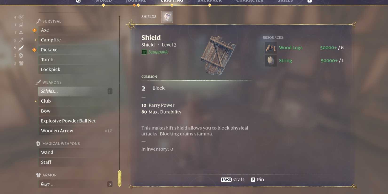 Shield In Enshrouded