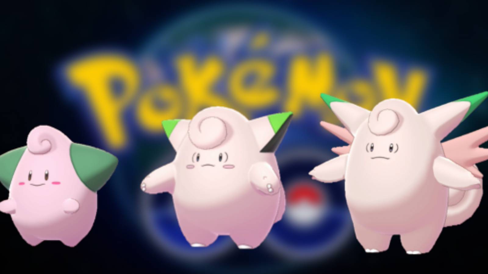 shiny cleffa, shiny clefable, and shiny clefairy in pokemon go