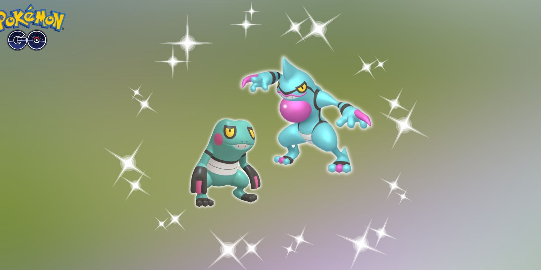 Shiny Croagunk and Shiny Toxicroak In Pokemon GO