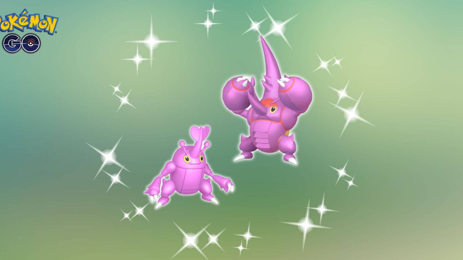 Shiny Heracross and Shiny Mega Heracross in Pokemon GO