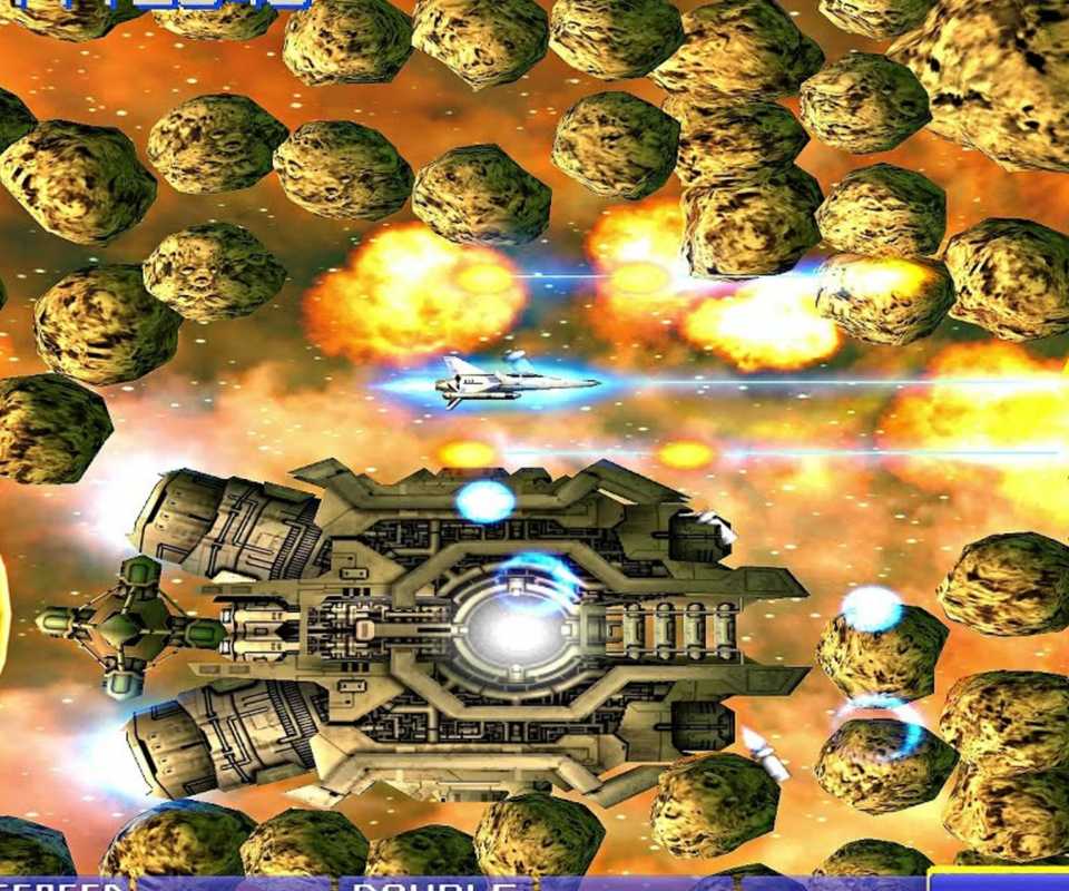 Shooting ships in Gradius 5